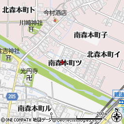 石川県金沢市南森本町ツ6周辺の地図