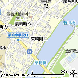 石川県金沢市粟崎町（ニ）周辺の地図