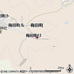 石川県金沢市梅田町リ周辺の地図