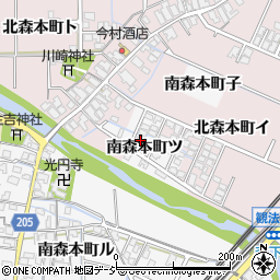 石川県金沢市南森本町ツ6-2周辺の地図