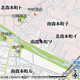 石川県金沢市南森本町ツ周辺の地図