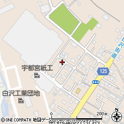 栃木県宇都宮市白沢町576-5周辺の地図