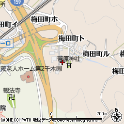 石川県金沢市梅田町チ周辺の地図