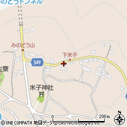 長野県須坂市米子100-1周辺の地図