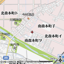 石川県金沢市南森本町ツ3周辺の地図