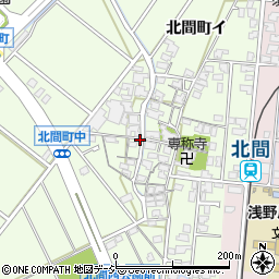 石川県金沢市北間町周辺の地図