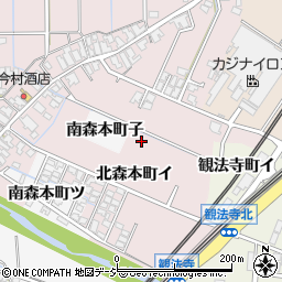 石川県金沢市北森本町周辺の地図