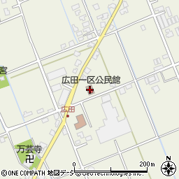 広田一区公民館周辺の地図
