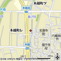 石川県金沢市木越町ソ周辺の地図