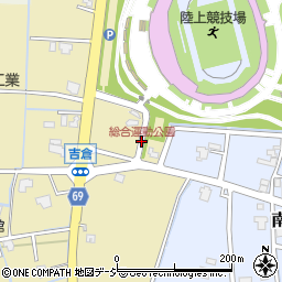 総合運動公園周辺の地図