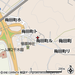 石川県金沢市梅田町ル周辺の地図