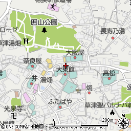 草津温泉　松村屋旅館周辺の地図