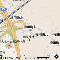 石川県金沢市梅田町ト周辺の地図
