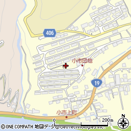 長野県長野市安茂里小市団地周辺の地図
