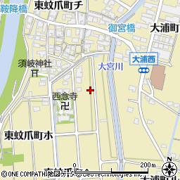 石川県金沢市東蚊爪町ヘ周辺の地図