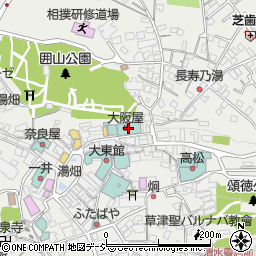 せがい出し梁造りの宿大阪屋周辺の地図