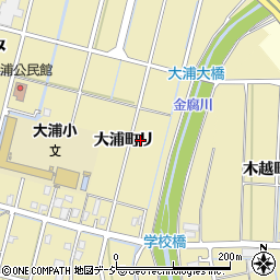 石川県金沢市大浦町リ周辺の地図
