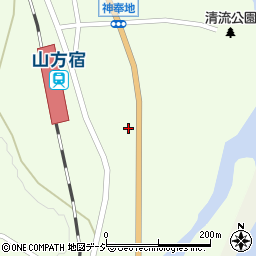 ＪＡ山方ＳＳ周辺の地図