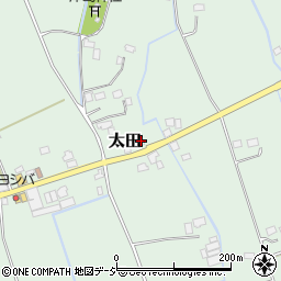 栃木県塩谷郡高根沢町太田538周辺の地図