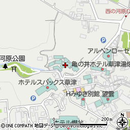 草津ホテル周辺の地図