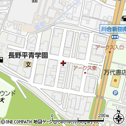 長野県長野市アークス周辺の地図