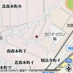 石川県金沢市北森本町ロ周辺の地図