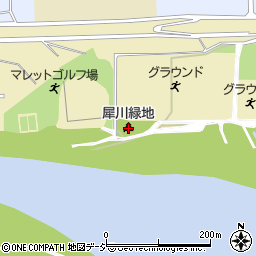 犀川緑地周辺の地図