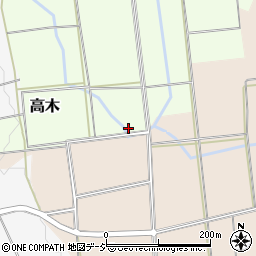 富山県小矢部市高木131周辺の地図