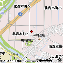 石川県金沢市北森本町ト周辺の地図