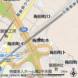 石川県金沢市梅田町ホ周辺の地図