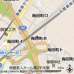 石川県金沢市梅田町（ホ）周辺の地図