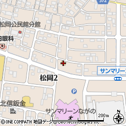 セブンイレブン長野松岡店周辺の地図
