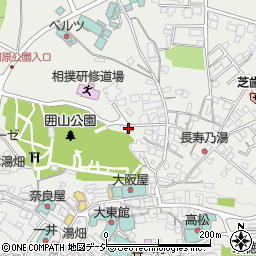 西殿塚区民館周辺の地図