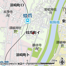 石川県金沢市蚊爪町イ周辺の地図