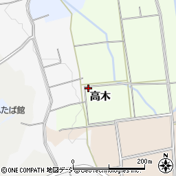 富山県小矢部市高木155周辺の地図