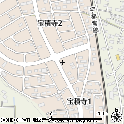 栃木県塩谷郡高根沢町宝積寺周辺の地図