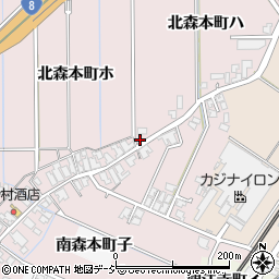 石川県金沢市北森本町ハ1-3周辺の地図