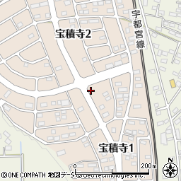 栃木県高根沢町（塩谷郡）宝積寺周辺の地図