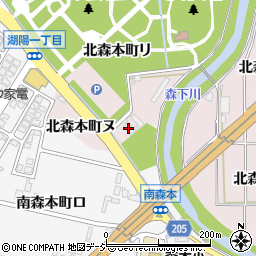 石川県金沢市北森本町ヌ周辺の地図