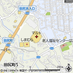 くすりのマルトパワードラッグ　田尻店周辺の地図
