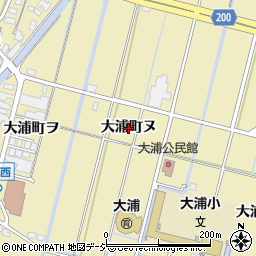 石川県金沢市大浦町ヌ周辺の地図