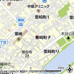 石川県金沢市粟崎町周辺の地図