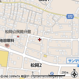 長野県長野市松岡周辺の地図