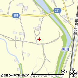 栃木県鹿沼市板荷373-2周辺の地図