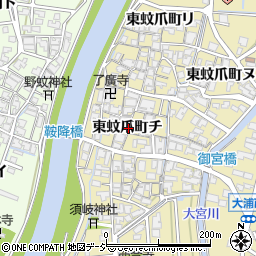 石川県金沢市東蚊爪町チ周辺の地図