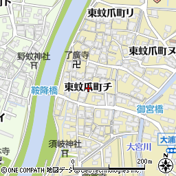 石川県金沢市東蚊爪町（チ）周辺の地図