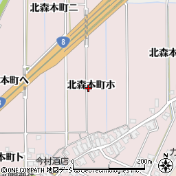 石川県金沢市北森本町ホ周辺の地図