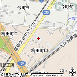 石川県金沢市梅田町ロ周辺の地図