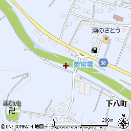 長野県須坂市八町（下八町）周辺の地図