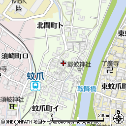 石川県金沢市蚊爪町ロ周辺の地図